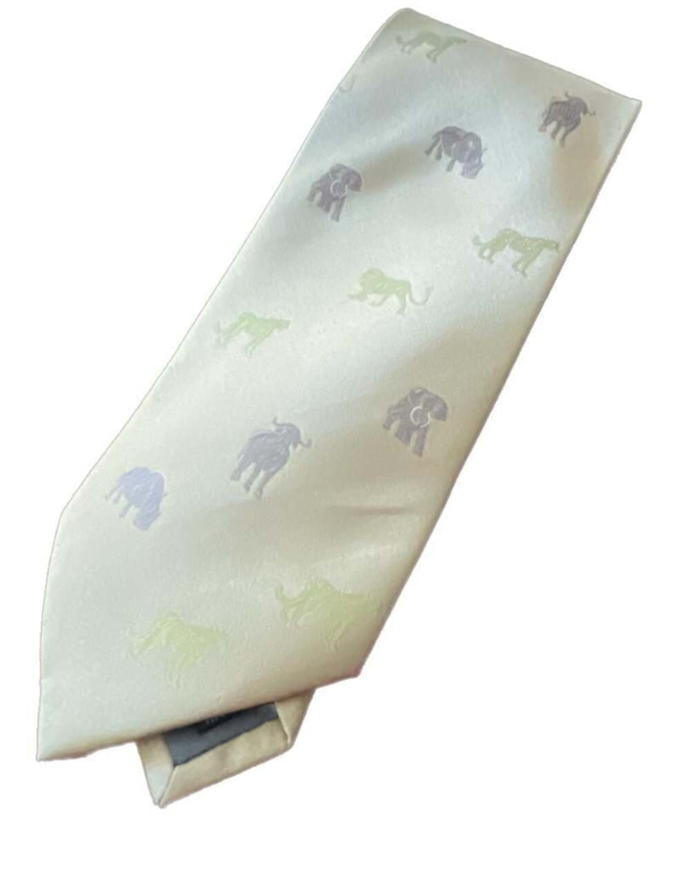 Into Africa‎ 100% Silk Handmade Safari Animal Print Tie Gold